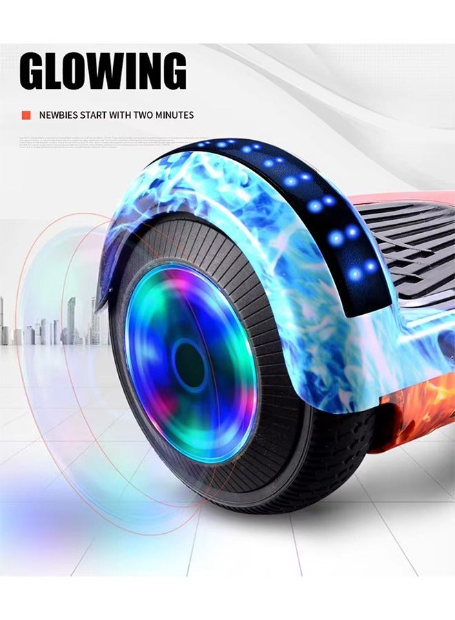داريو سكوتر كهربائي ذكي للأطفال – سكوتر توازن ذاتي 7 بوصة مع أضواء LED ومكبر صوت بلوتوث مدمج ومحرك مزدوج لركوب آمن وممتع - Image 4