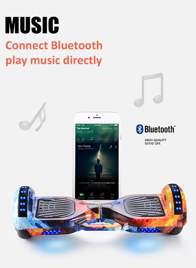 داريو سكوتر كهربائي ذكي للأطفال – سكوتر توازن ذاتي 7 بوصة مع أضواء LED ومكبر صوت بلوتوث مدمج ومحرك مزدوج لركوب آمن وممتع - Image 2