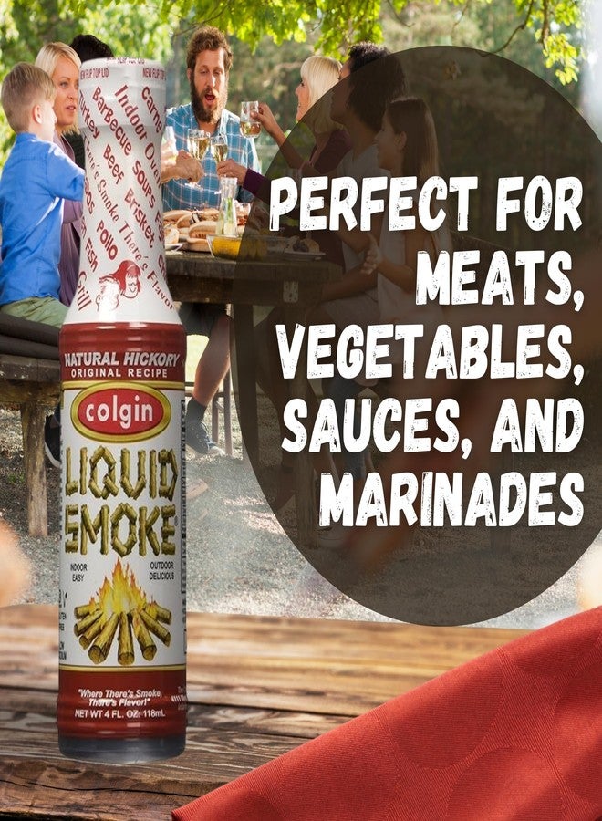 colgin دخان سائل هكوري أصلي من كولجين (4 أونصات) للطهاة المنزليين وعشاق الشواء | دخان سائل للطهي | نكهة مدخنة غنية وحلوة للحوم والصلصات والتتبيلات | مثالي للشواء والطهي (12 عبوة) - Image 5