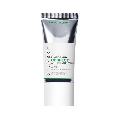 Smashbox Photo Finish Correct AntiRedness Makeup Primer  Soothing Vegan  Cruelty Free 1 Fl Oz