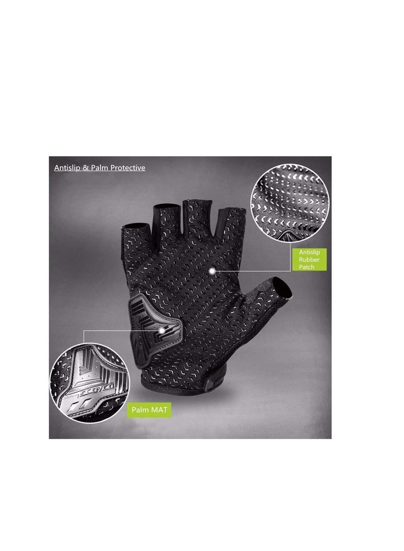 Scoyco SCOYCO Anti-Slip Breathable Reinforced Adjustable Cycling Half Finger Motorcycle Gloves MC29D - Image 4