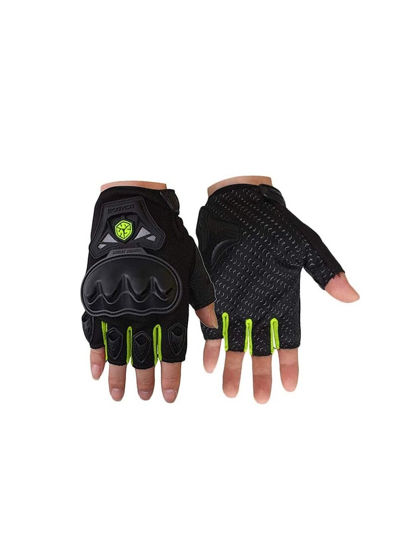 Scoyco SCOYCO Anti-Slip Breathable Reinforced Adjustable Cycling Half Finger Motorcycle Gloves MC29D - Image 2