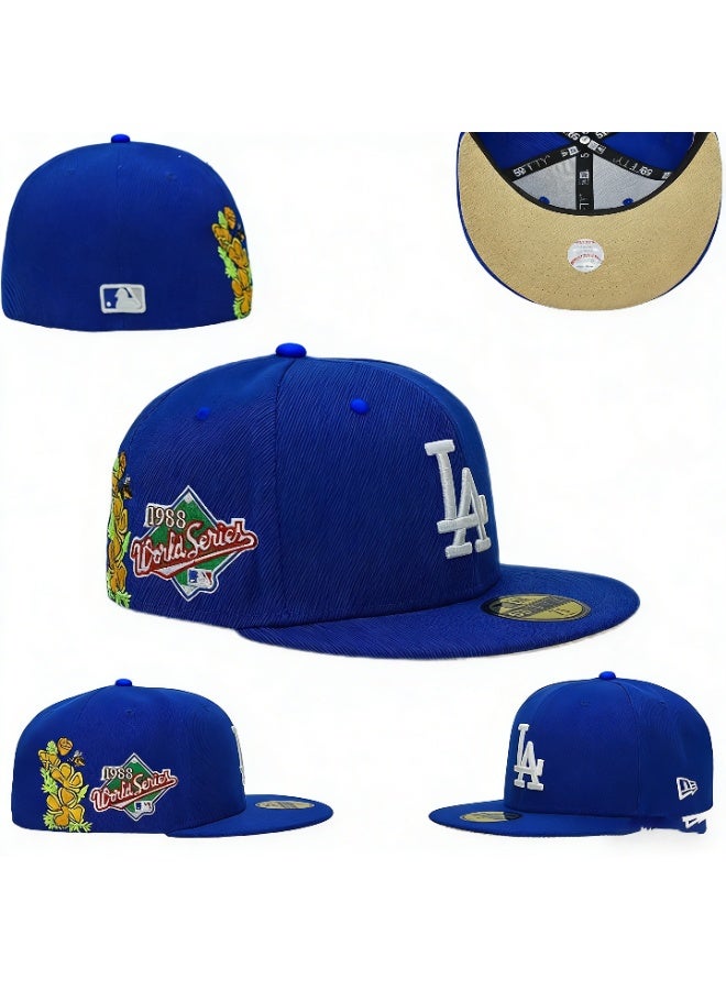 NEW ERA 3D Embroidered Fitted Baseball Team Cap with Closed Back for Sun Protection-58.7CM