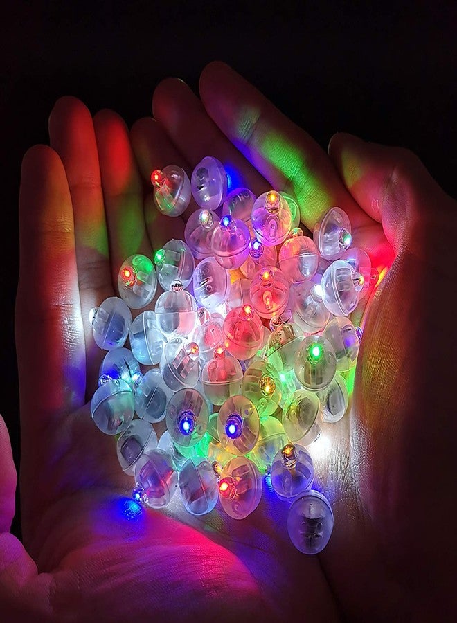 Aogist 100pcs Multicolor LED Balloon Lights, Rainbow Colored Round Led Flash Mini Ball Lights for Paper Lantern Balloon, Indoor Outdoor Party Event Fun Birthday Party Wedding Halloween Christmas Decorations - Image 2