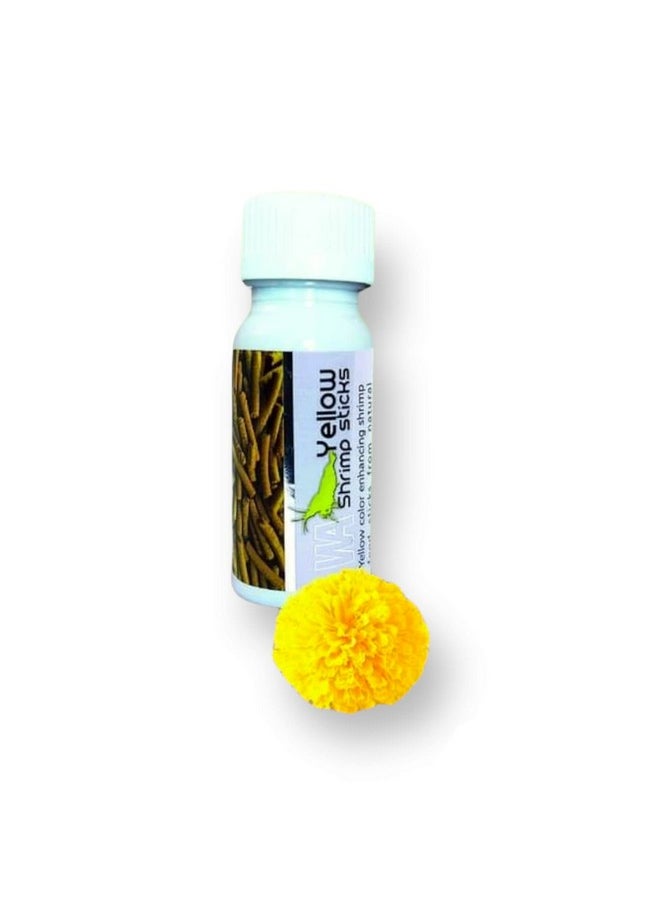 WA Shrimp Food Sticks | Yellow Colour Enhancer | 15G | Aquaculture  - Image 1