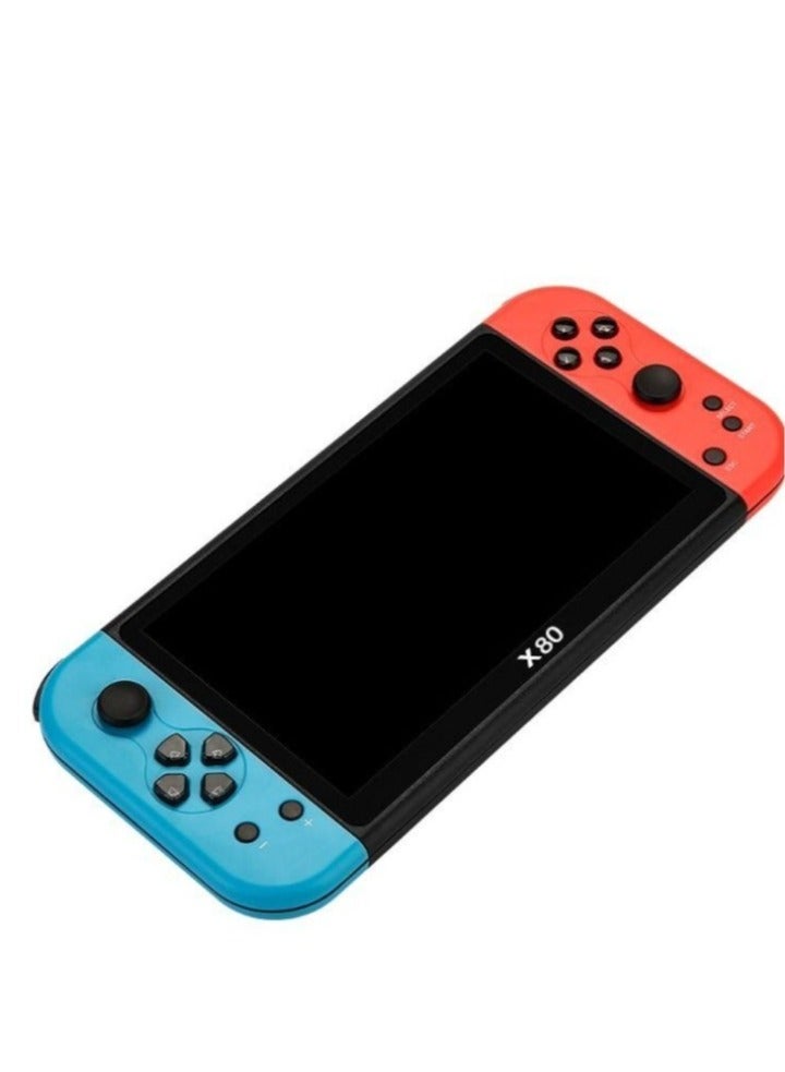 Ainawo X80 Handheld Game Console, 7-inch High-definition Screen Arcade 10 Emulators, Portable Multi-functional Nostalgic Classic Game Console - Image 1