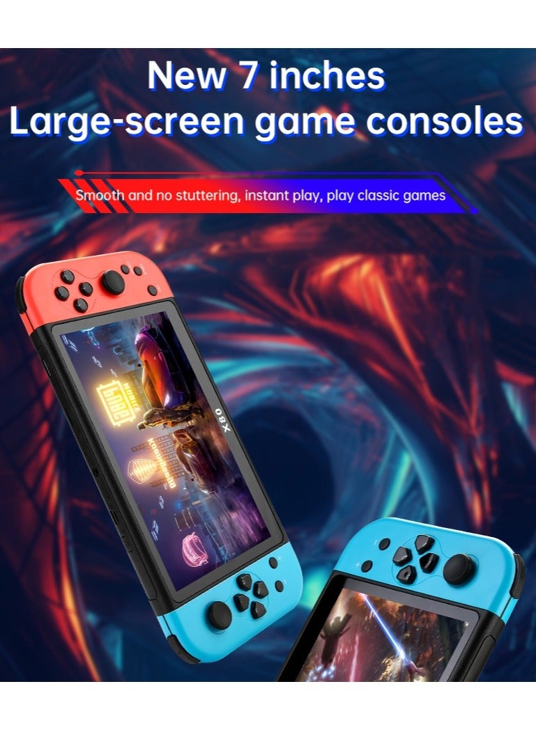 Ainawo X80 Handheld Game Console, 7-inch High-definition Screen Arcade 10 Emulators, Portable Multi-functional Nostalgic Classic Game Console - Image 2
