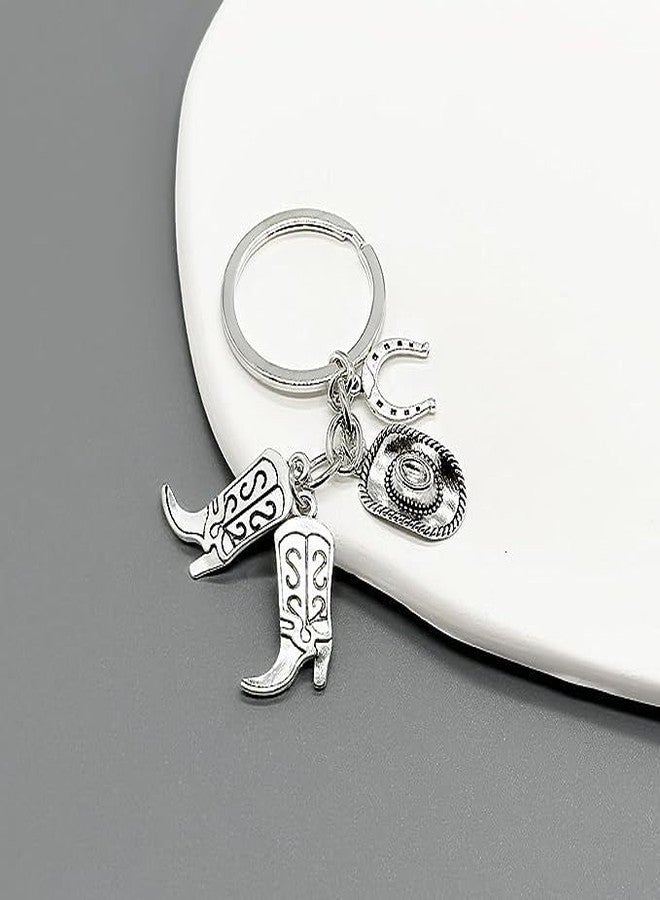 iMagitek 25 Pcs Western Cowboy Keychains Western Party Favors Hat Boot Horseshoe Keychains for Guests Western Party Supplies Horse Lover Gifts for Cowboy, Cowgirl - Image 4