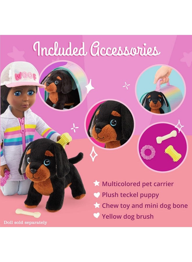 Glitter Girls - Stuffed Dog & Carrier - Doll Accessories - Teckel Puppy - Toys for Kids 3 Years+ - Slim & Pup Carrier Set - Image 3