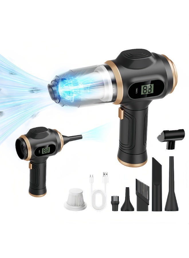 Car Vacuum Cleaner Radio Volume Display Portable High Suction Household Handheld Dust Collector Dust Blower - Image 1
