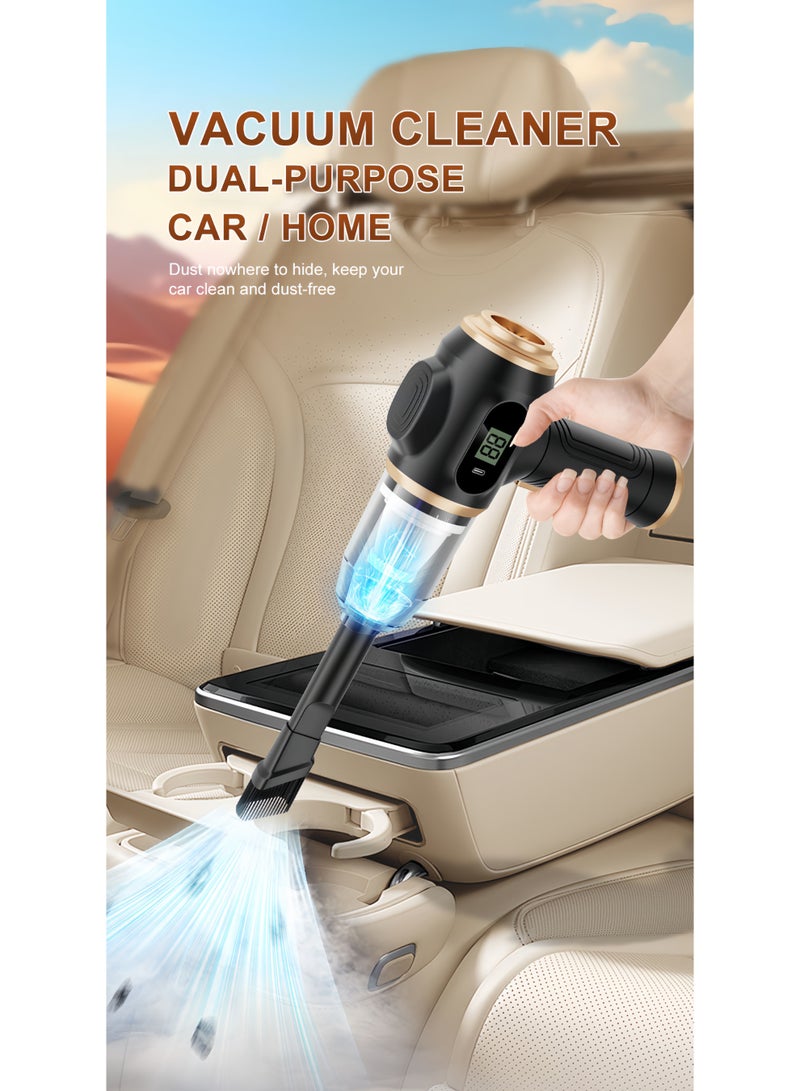 Car Vacuum Cleaner Radio Volume Display Portable High Suction Household Handheld Dust Collector Dust Blower - Image 2