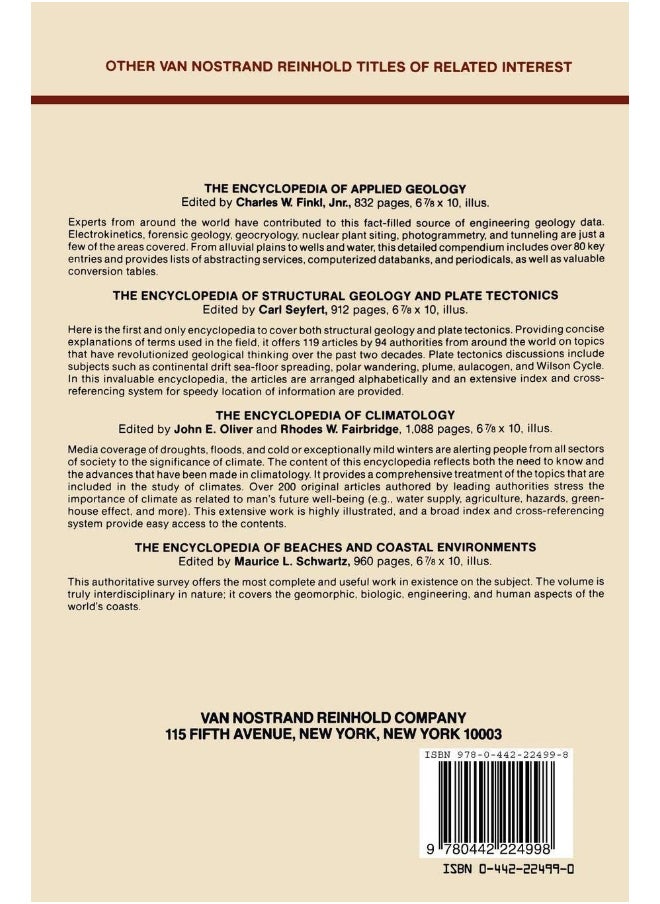 THE ENCYCLOPEDIA OF FIELD AND GENERAL GEOLOGY (SAE) (HB 2020)  - Image 2