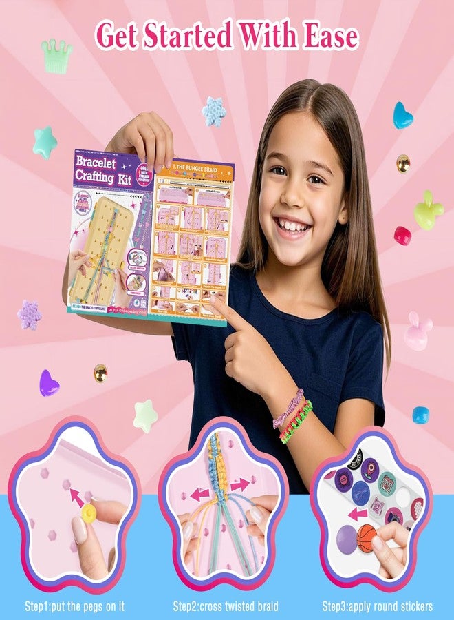 TingingYuli Friendship Bracelet Making Kit with Storage Box,DIY String Bracelet Arts and Craft for Girls Aged 8-12,Kids' Travel Activity Toy Set,Easter Birthday Gifts for Ages 6 7 8 9 10 11 12 Year Old Red - Image 5