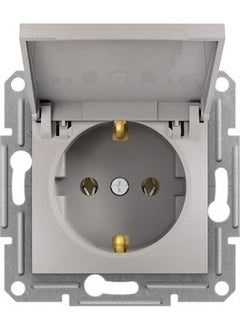 Schneider EPH3100169, Asfora Plus Grounded Socket with Bronze Cover 