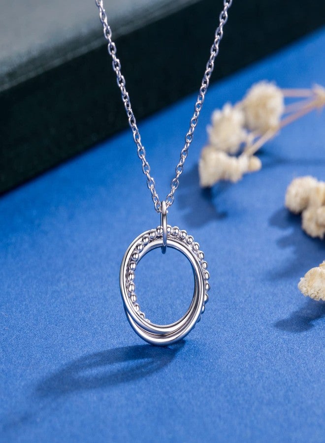 AM ANNIS MUNN 3 4 5 Generations Necklace for Women 925 Sterling Silver Necklace for Women - Image 4