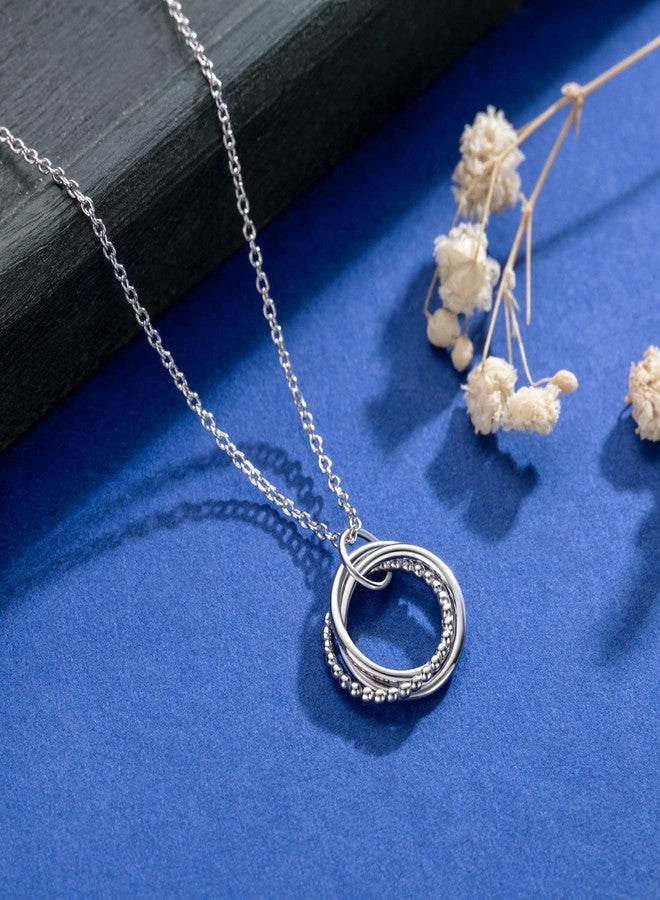 AM ANNIS MUNN 3 4 5 Generations Necklace for Women 925 Sterling Silver Necklace for Women - Image 5