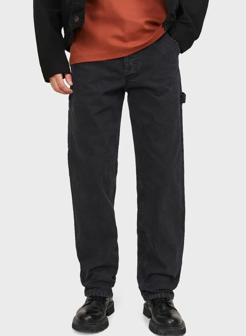 JACK & JONES Jjieddie Jjcarpenter Stright Fit Rinse Wash Jeans