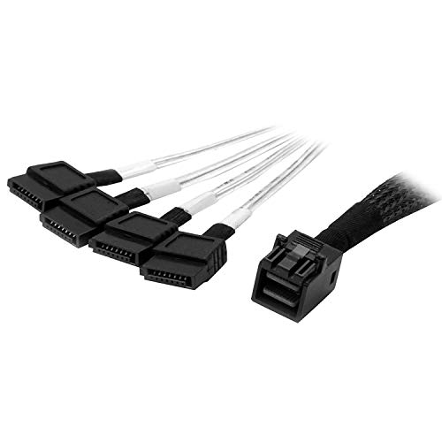 Startech.com StarTechcom 1m Internal Mini SAS to SATA Cable SFF8643 to 4X SATA SAS43SAT1M - Image 1