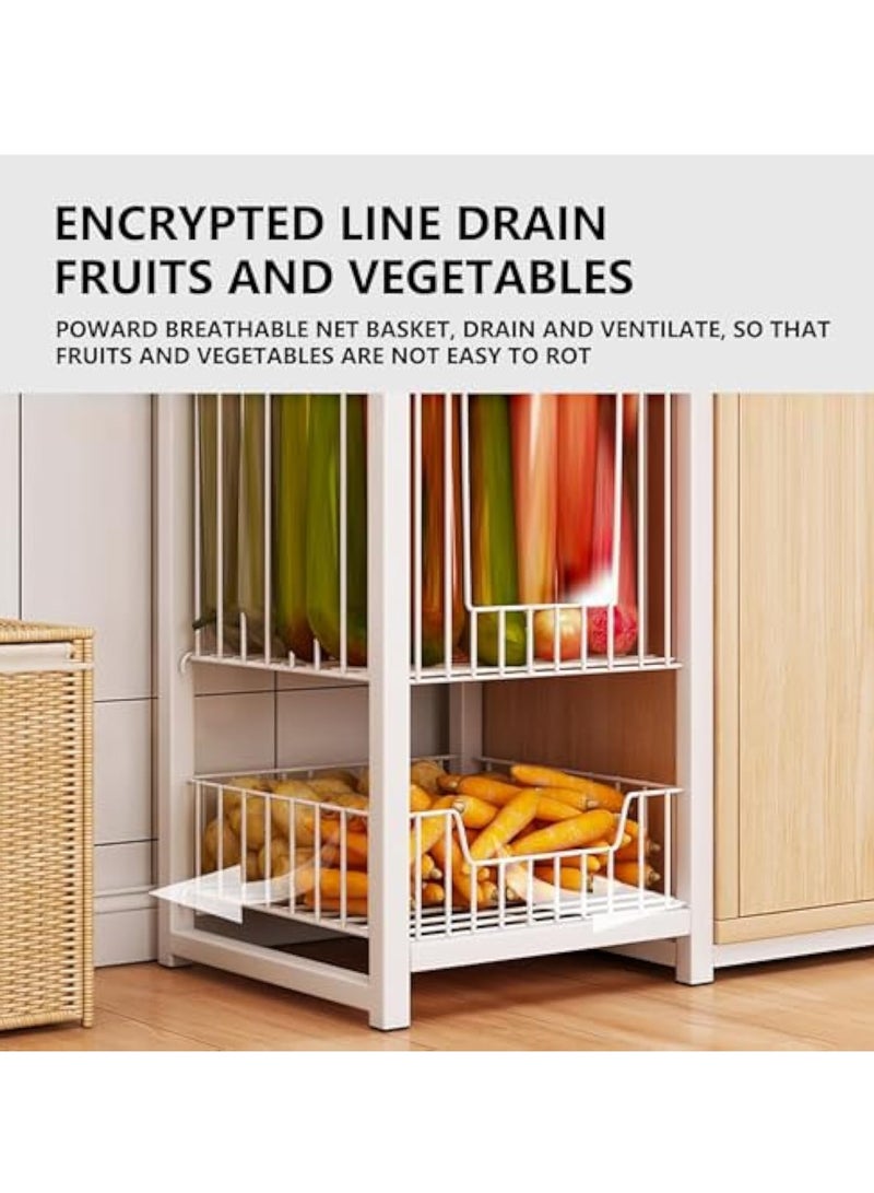 YelaJoy Kitchen Storage Shelves with Cabinet Doors, Multi-Layer Floor Standing Rack Shelf Ideal for Bathroom, Closet, Garage, Organizers and Storage, Bookshelf, Bathroom(Size:46.5 * 11.8 * - Image 5