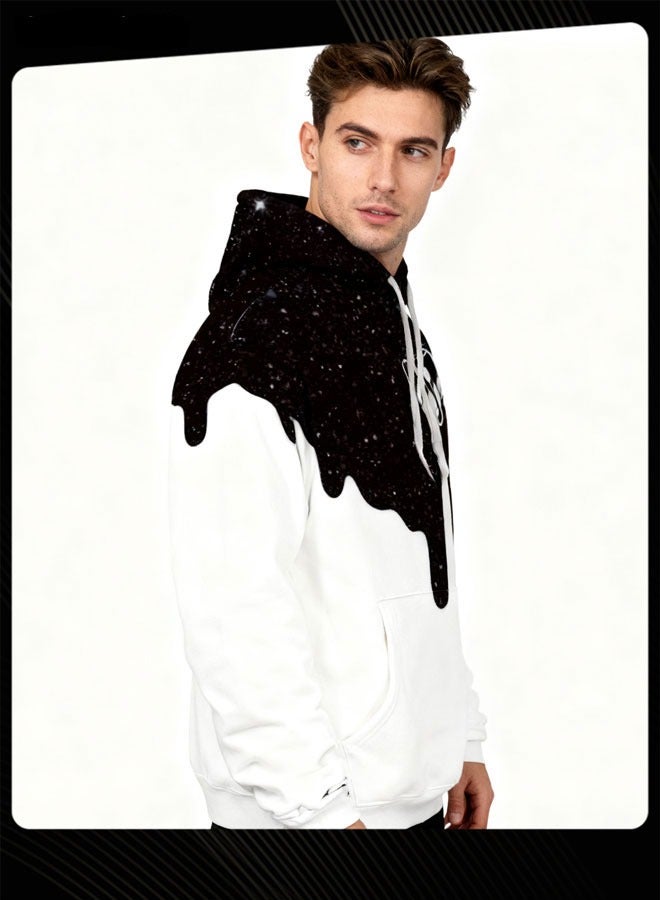 3D Print Men Autumn and Winter Long Sleeve Warm Hoodie - Image 2