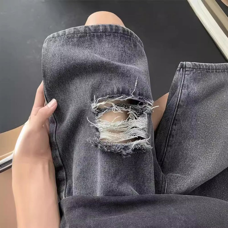 Unisex Classic Denim Jeans Loose Fit Daily Outdoor Wear - Image 1