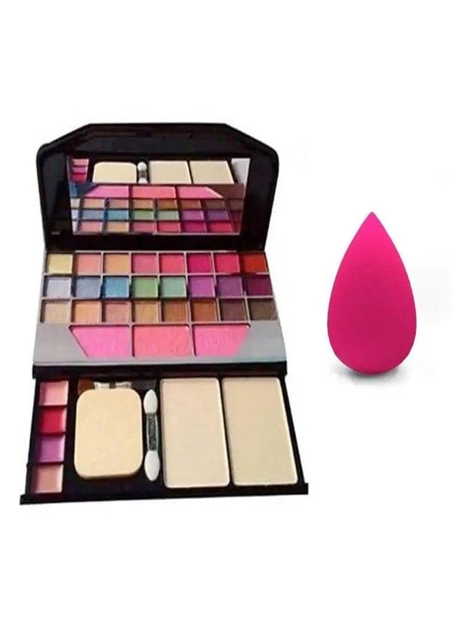 JAAYANSHA TYA 6155 Multicolour Makeup Kit and 1 Pink Beauty Blender - (Pack of 2) - Image 1