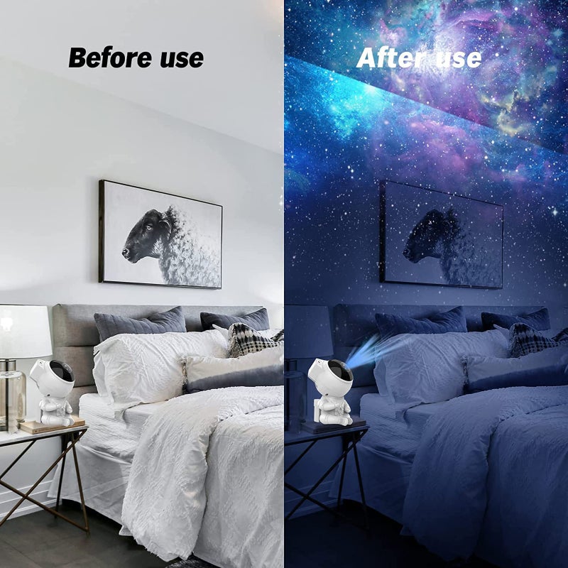 Astronaut Lamp with Star Projector for Playroom/ Children's and Adult Bedroom - Image 3