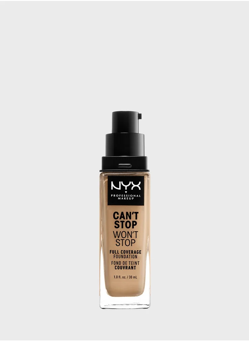 NYX PROFESSIONAL MAKEUP Can't Stop Wont Stop 24Hr Foundation- Beige