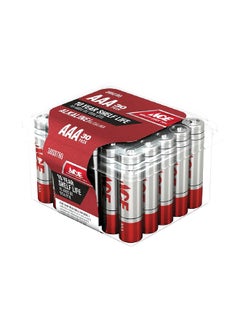 ACE 30-Piece AAA Ultra Alkaline Durable Pencil Batteries Set Silver and Red 6.8 x 7.6 x 4.6 cm LR03UP-30BOX  - Image 1