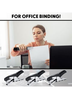 RAQTA 3-Piece Heavy-Duty Plier Stapler – Handheld Office Stapler with 50-Sheet Capacity for Home, School & Warehouse  - Image 2