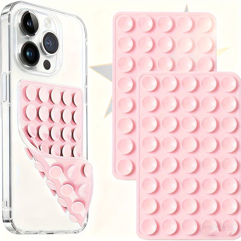 Silicone Phone Holder With Double Sided Suction Cup For Wall Tiles And Mirror 5Pcs - Image 1