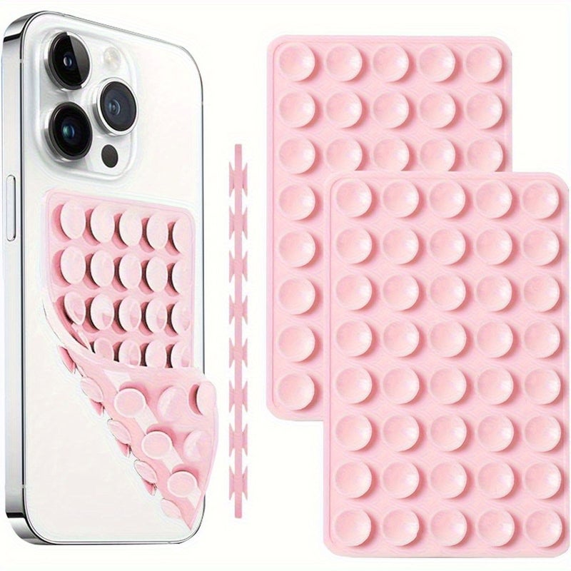 Silicone Phone Holder With Double Sided Suction Cup For Wall Tiles And Mirror 5Pcs - Image 3