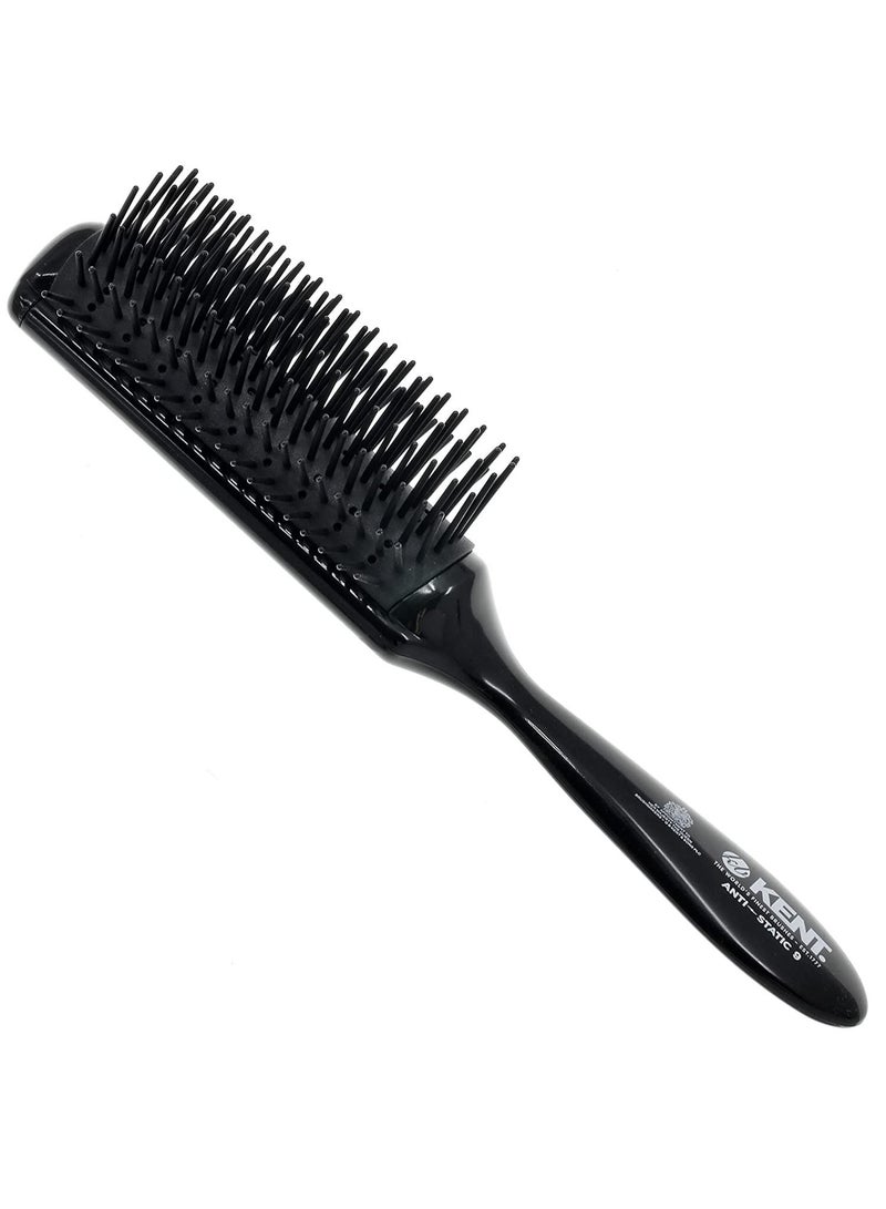 KENT Kent Anti Static Hair Brush with 9 rows of Nylon quills AS9 - Image 1