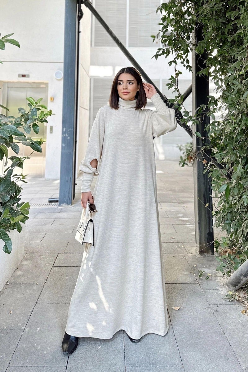 Weshaya Dress Women Beige - Image 3