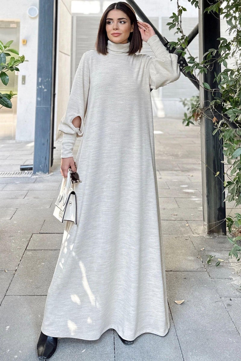 Weshaya Dress Women Beige - Image 1