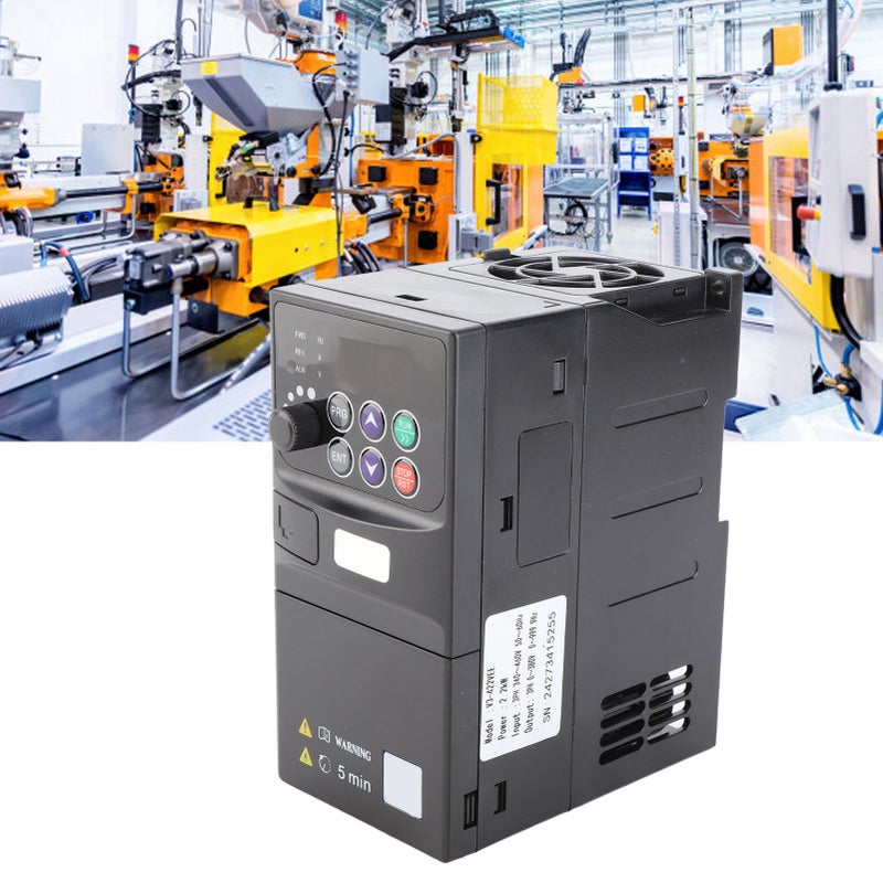 2.2KW Frequency Converter 3 Phase 320‑460V Input 0‑380V Output Vector Variable Frequency Drive Inverter with 1.5m Cable - Image 3