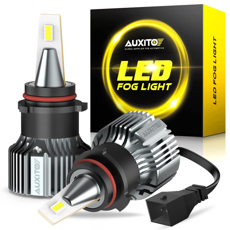 مصباح ضباب LED AUXITO PSX26W 6000LM 30W فائق السطوع 12278 بديل لمصباح الضباب 6500K أبيض بارد لمبات ضباب H28W للسيارات والشاحنات