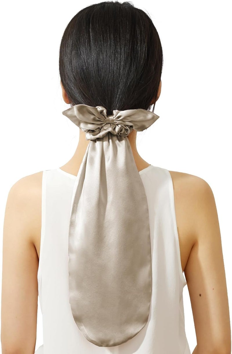 KASTWAVE Premium 100% Silk Bonnet for Sleeping & Daily Hair Protection, Adjustable Elastic Silk Hair Scrunchies and Ties for Long, Curly, Natural Hair, Reduce Frizz and Breakage for Women & Girls - Image 1