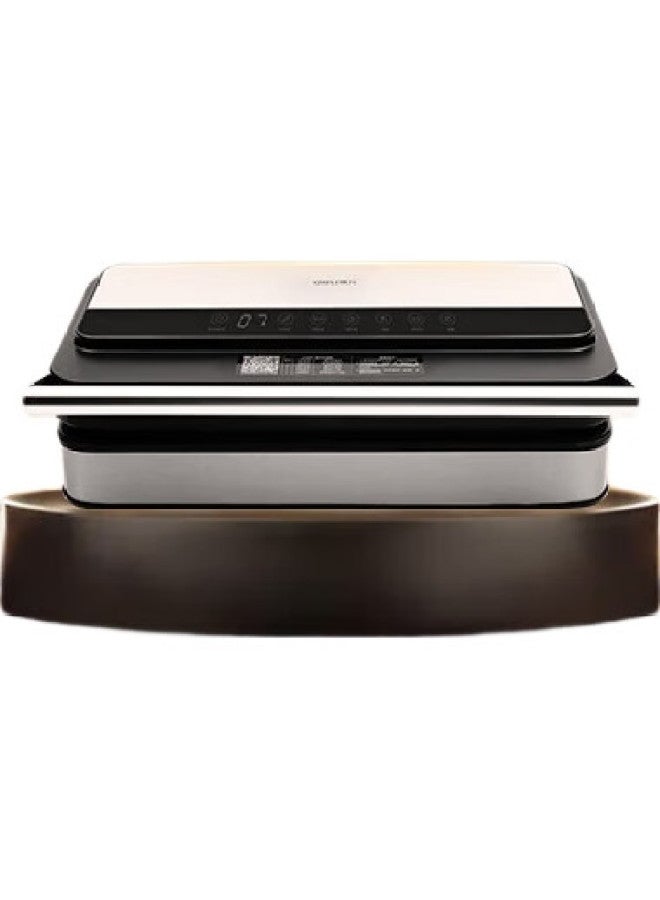 Deli Vacuum Sealer, Home Small Fully Automatic Vacuum Packaging Machine, Food Sealing Machine, Wet And Dry Dual-Use, Strong Suction, Vacuum Preservation Packing Machine, Built-In Blade, Lm880 - Image 2
