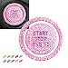 hallomomo Engine Start Stop Button Bling RingKey Ignition Starter Knob Ring Crystal Rhinestone Cover Push Start Button Diamond Decor RingCover Pink - Image 2