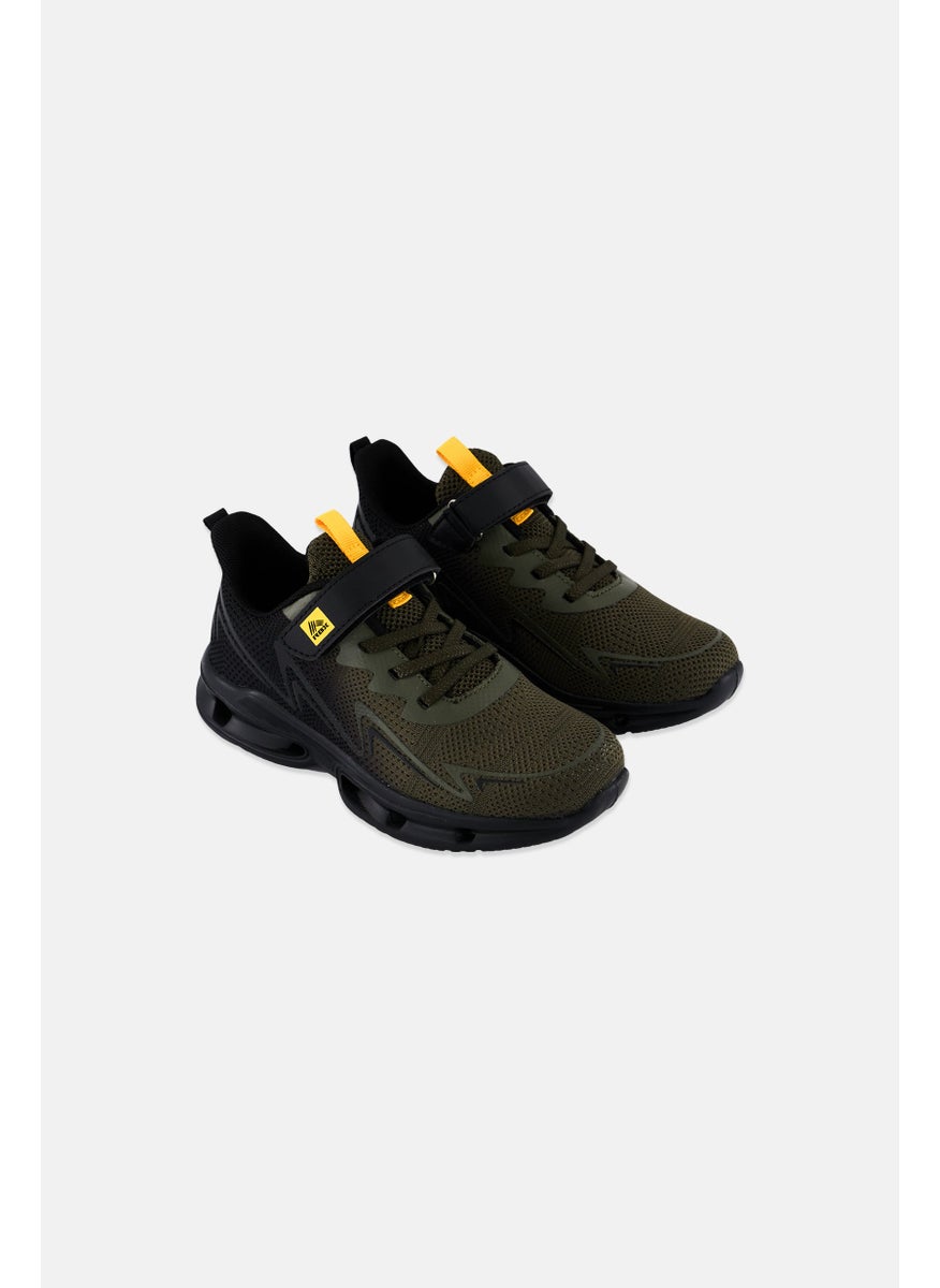 RBX - Kids Boy Velcro Closure Outdoor Shoes, Olive - Image 1