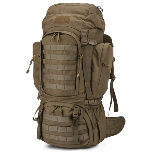 Mardingtop 60L Military Internal Frame Backpack for Hiking,Camping,Hunting,Rucksack Backpack with Rain Cover - Image 1