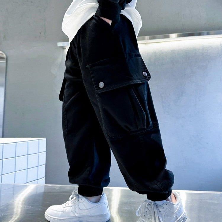 Children'S Wear Boy'S Pants Handsome Boy'S Craft Pants Loose Casual Eight Seasons New Children'S Trousers Korean - Image 4