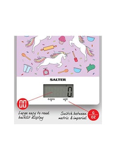 Salter Unicorn Digital Kitchen - Electronic Food Weighing Scale, Multi-Colour, 1171 UNDR  - Image 4