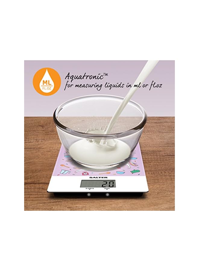 Salter ميزان الطعام الإلكتروني من يونيكورن ديجيتال كيتشن، متعدد الألوان، 1171 UNDR - Image 3