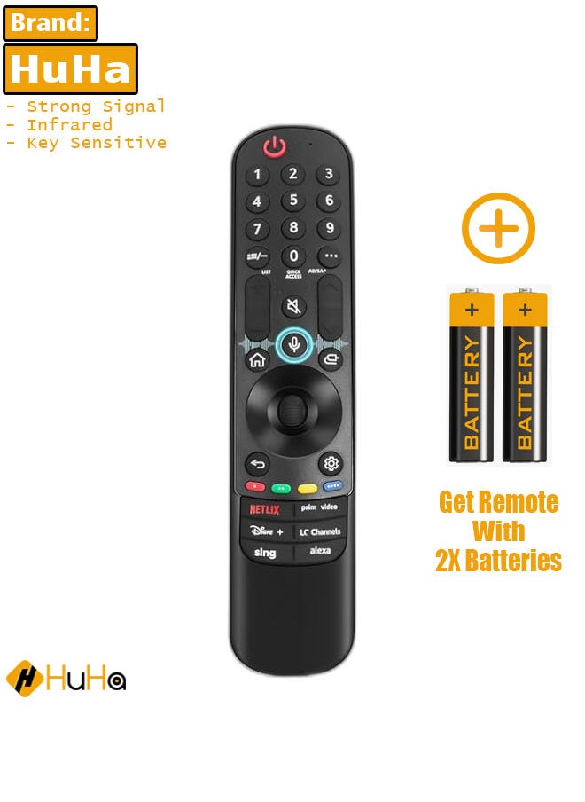 HuHa - NEW MR23GA Replacement for Remote Control for Smart TV, with Voice and Pointer Function for Magic Remote Control Replacement MR23GN AKB76043102 - Image 1