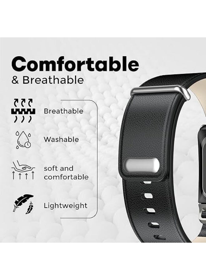 TEMPO Leather Band Compatible with WHOOP 5.0 One & Peak Wearable Health | Breathable, Durable & Secure Fit Strap and Adjustable Wristband Replacement Strap with U Shaped Connector Easy to Use and Perfect for Every Occasion | NOT for Gen 4 - Image 2