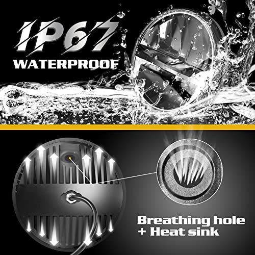 WHDZ 7 Inch Round Led Headlight for Wrangler CJ JK TJ Motorcycle Offroad Vehicles - Image 5