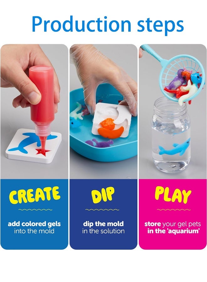 Water Gel Kit for Kids - Magic Elf Toy Kits - Waters Pets - DIY Squishy Maker Set - Craft for Kids - Make Your Own Squishies Toys Crafts - Gifts for Boys & Girls and Children Age 3+ - Image 2