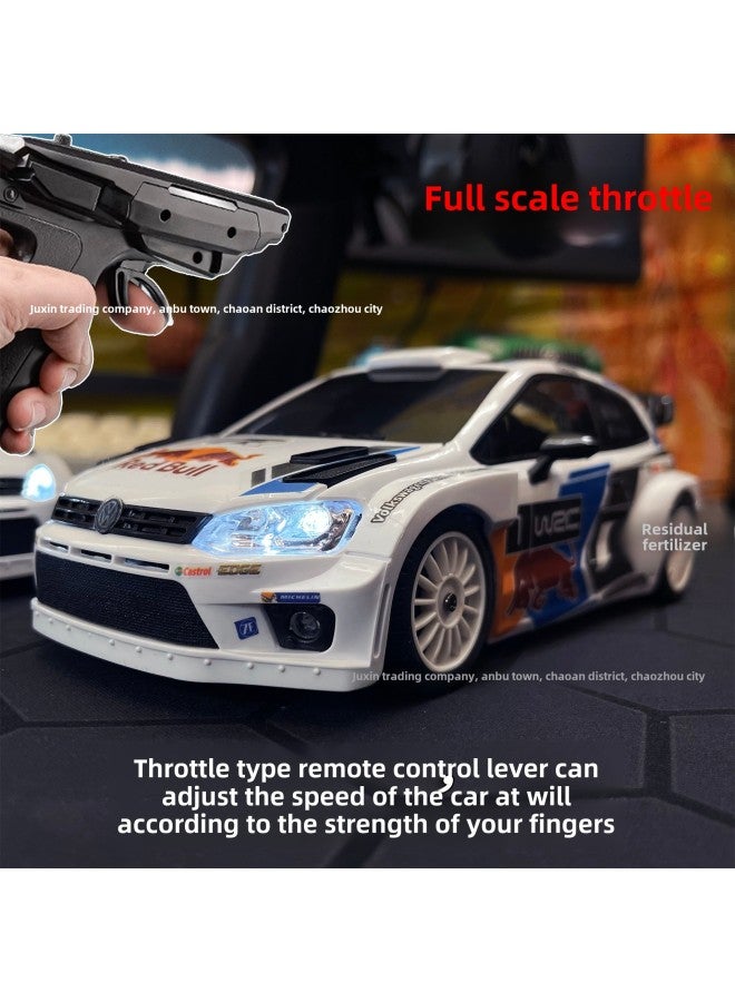 RC Drift Remote Control Car Model Racing Electric Toy Car POLO Flying Red Bull Sticker Landa Technology-Color: Without Stickers-three Batteries - Image 2